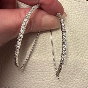 Silver Threader Hoop Earrings - BB Lila
